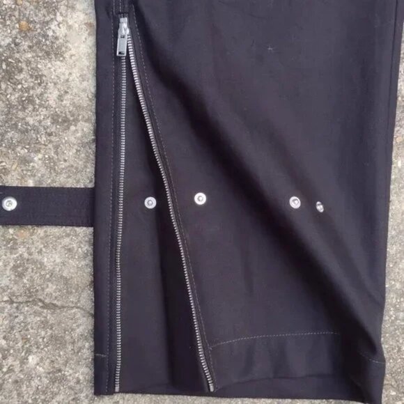 Dion Lee Black Utility Twill Pants AUS 14 UK 14 US 10 High Waist Zip Cuff NWOT - Picture 6 of 13